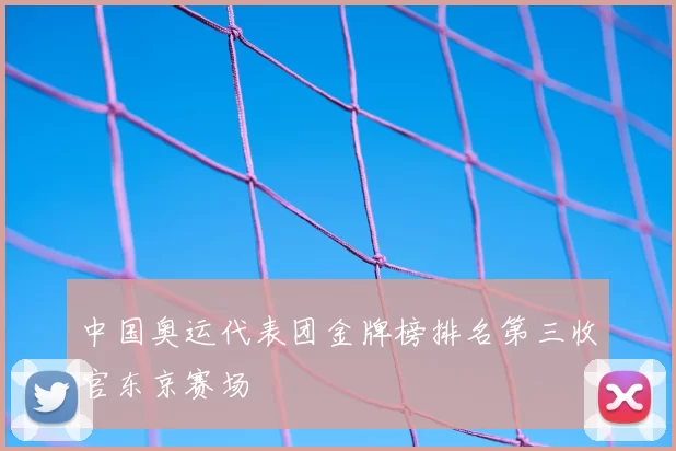 中国奥运代表团金牌榜排名第三收官东京赛场